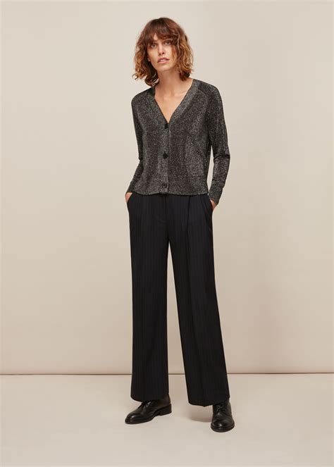 We did not find results for: Silver Sparkle Button Front Cardigan | WHISTLES | Whistles