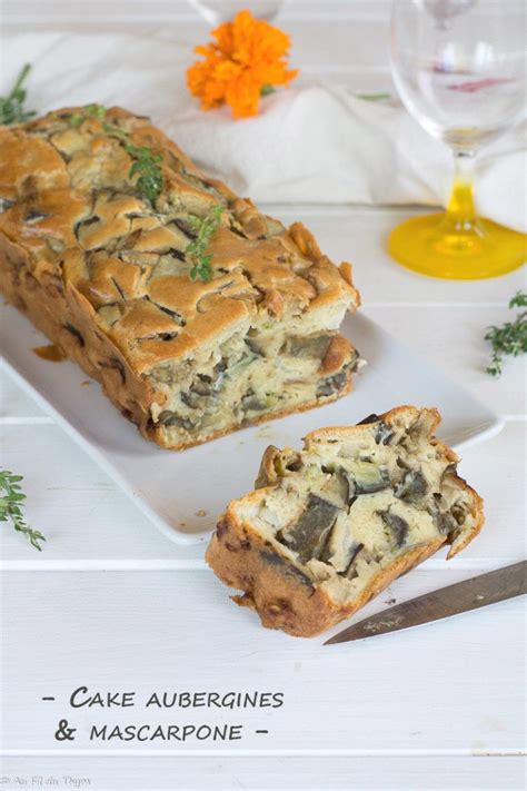 Recette de salade végétarienne et de saison : Cake aubergine mascarpone (très fondant) | Recette (avec ...