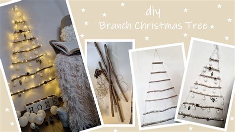 How To Make A Diy Branch Christmas Tree Youtube