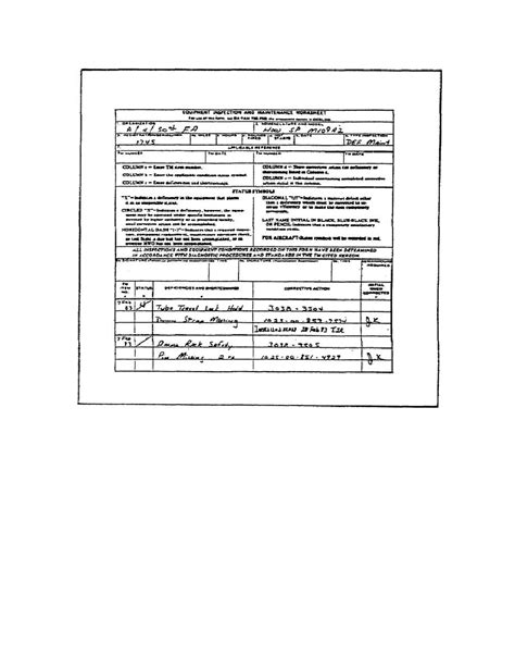 Figure 7 Da Form 2404 Def Maint