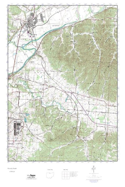 Mytopo Waverly South Ohio Usgs Quad Topo Map