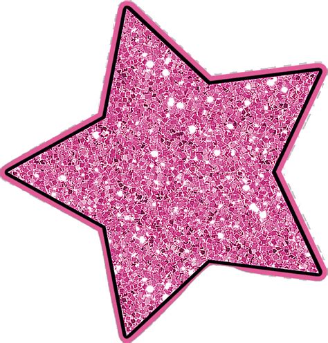 Download Hd Pink Glitter Star Png Clipart Star Polygons In Art