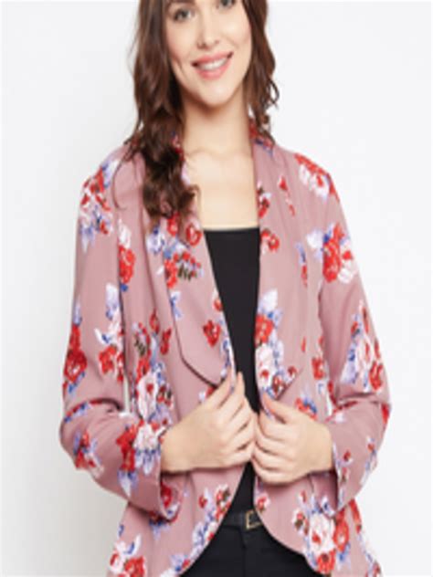 Buy Purys Women Multicoloured Floral Print Open Front Shrug Shrug For