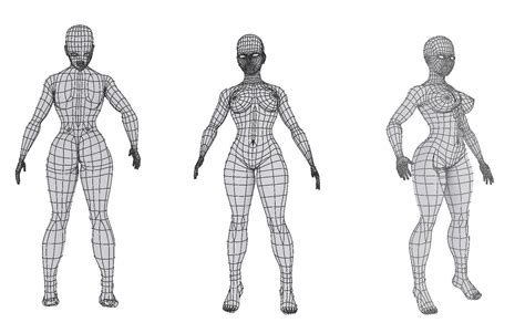 D Girl Wireframe By Asgard Knight On Deviantart