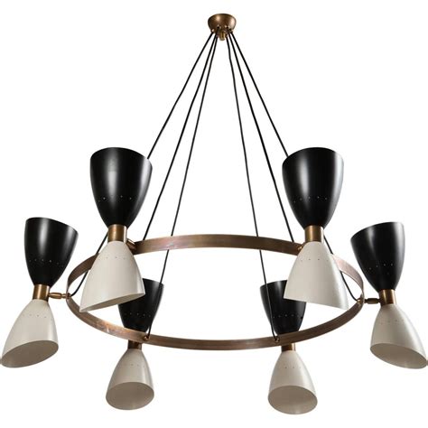 Modern chandelier shades pb basic silk chandelier shade, set of 3 ndduyro. Double Cone Shade / Brass Chandelier | Brass chandelier ...
