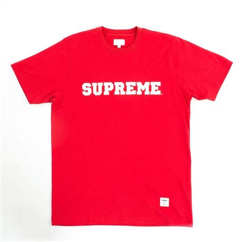 Supreme T Shirt Logo Red Clothes And Accesories T Shirts T Shirts