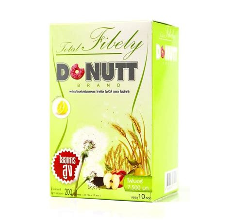 Donutt Total Fibely Slimming Supplement Detox Honey Lemon Flavor Fiber
