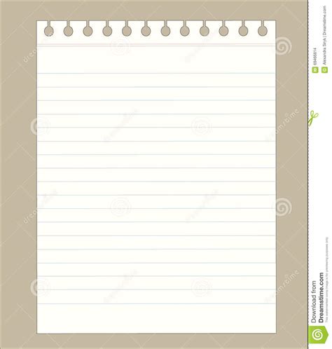 Check spelling or type a new query. Vector notebook paper stock vector. Illustration of ...