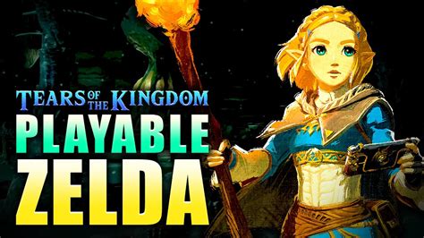 Will Zelda Be Playable Zelda Tears Of The Kingdom Youtube