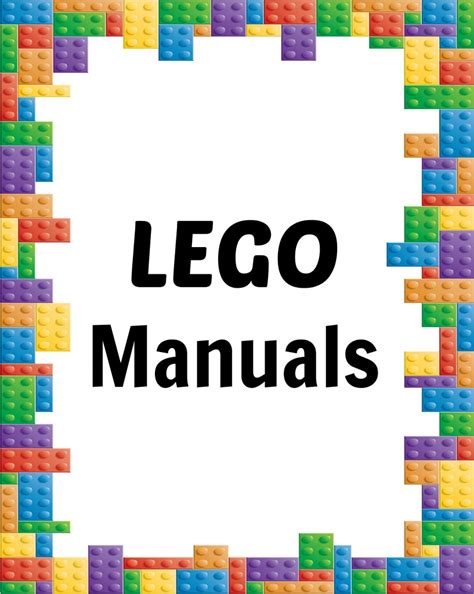 How To Organize Lego Manuals Free Lego Printables Making Lemonade
