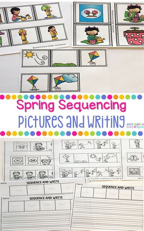 Springtime Sequencing Pictures And Writing Sequencing Pictures
