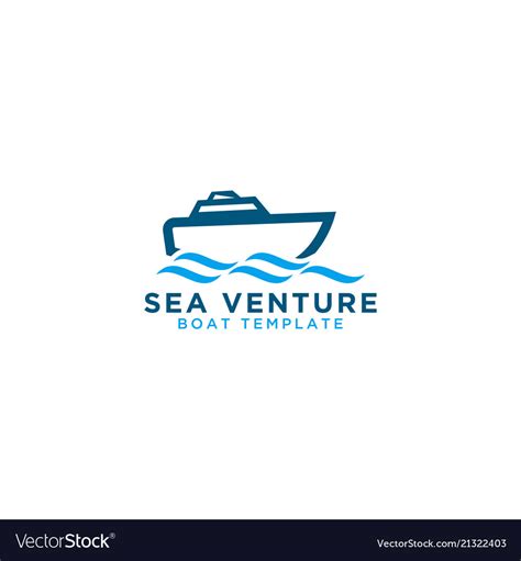 Boat Graphic Design Template Royalty Free Vector Image