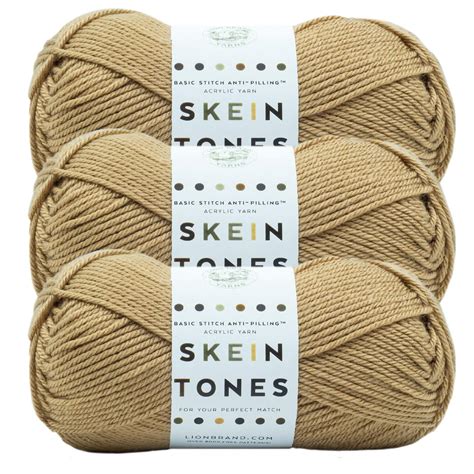 3 Pack Lion Brand Basic Stitch Anti Pilling Skein Tones Yarn Michaels