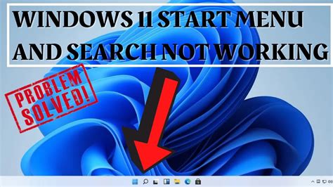 Windows 11 Start Menu And Search Not Working Youtube