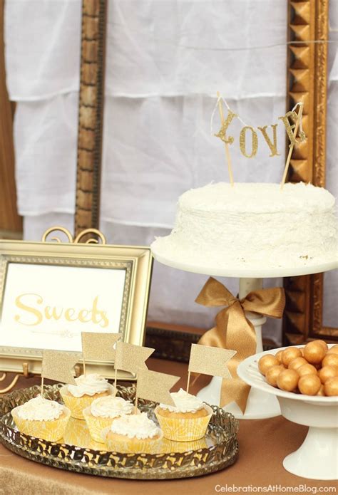 Gold Party Decor - Ideas For Milestone Celebrations - Celebrations at Home