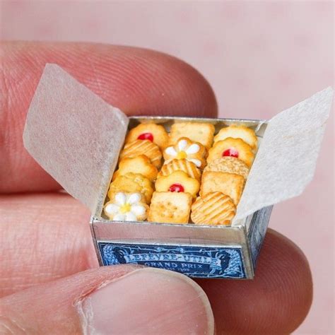 Paris Miniatures — Box Of Lu French Cookies Miniature Bakery