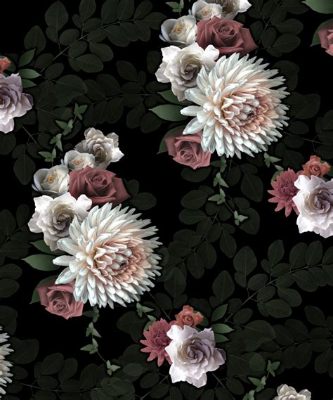 Choose from 320+ dark floral pattern graphic resources and download in the form of png, eps, ai or psd. Dark Flowers - Wallpaper pattern | Jonte C.O.A.H.O.C ...