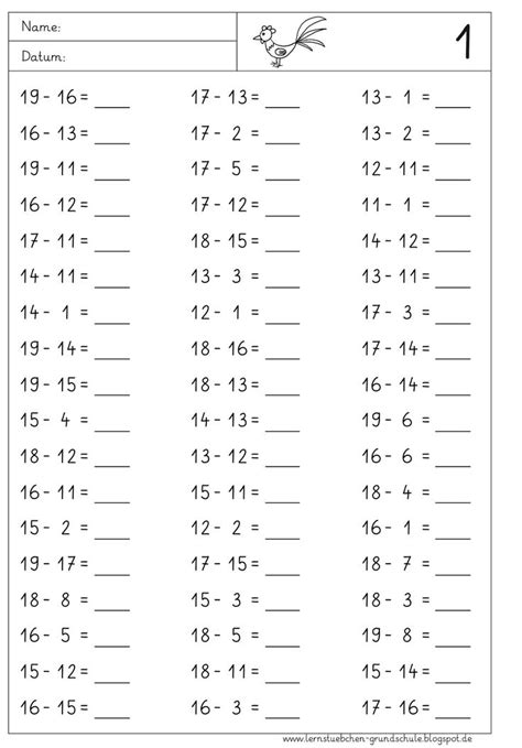 Kopfrechenbl Tter Zur Auswahl Kopfrechnen Leichter Lernen Lernen Free