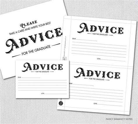 Shop our new designs & trims Graduation Advice Cards / Advice for the Graduate / Instant