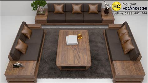 5 mẫu bàn ghế gỗ phòng khách hot nhất hiện nay