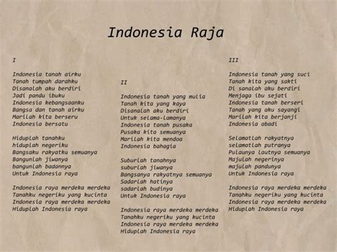 Gambar Lirik Lagu Indonesia Raya 3 Stanza