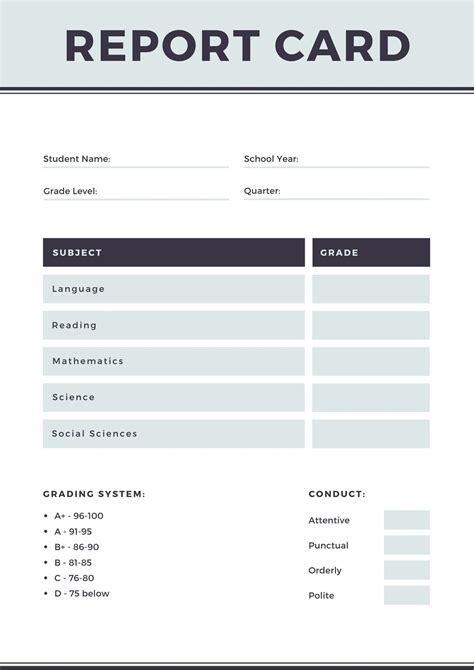 6 Free Editable Result Report Card Formats In Ms Word Vrogue
