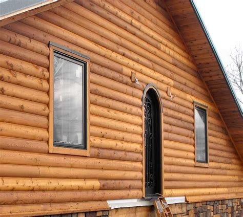 However, after discovering the wall had never been sized and destroying the drywall during paper removal, we were forced to go another route.i had long thought of making a room resemble a log cabin, but had never had occasion to try it. log siding - Yahoo! Search Results | Log siding, Log cabin ...