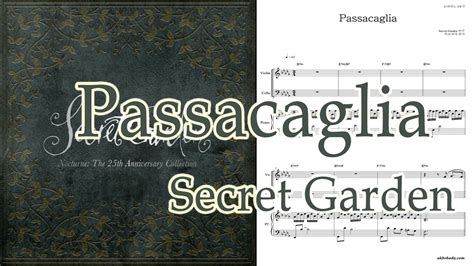 Secret Garden Passacaglia 피아노3중주 Youtube