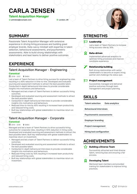 5 Talent Acquisition Manager Resume Examples And Guide For 2024