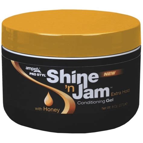 Infused with echinacea and honey extract. Ampro Shine 'n Jam Conditioning Gel, Extra Hold, 8 oz ...