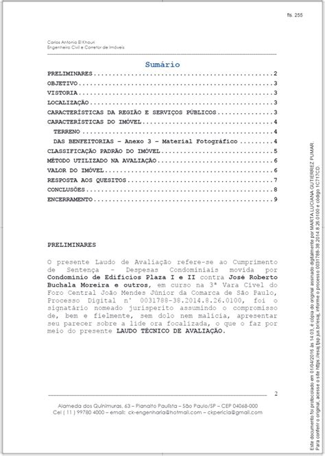 Engenheiro Civil Laudo Tecnico