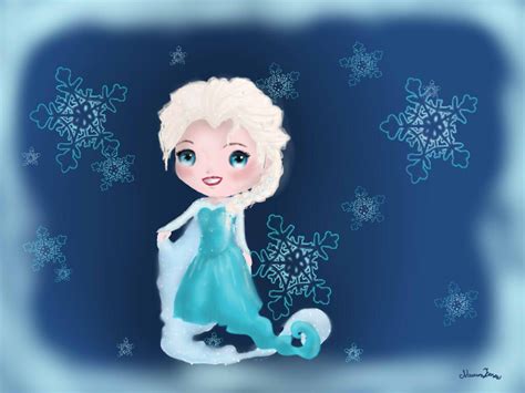 Elsa Chibi By Nansij On Deviantart Chibi Elsa Disney Princess