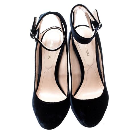 Nicholas Kirkwood Blue Velvet Lola Pearl Detail High Heel Sandals 38 At