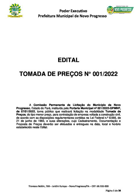 07 Edital Prefeitura Municipal De Novo Progresso Gestão 2021 2024