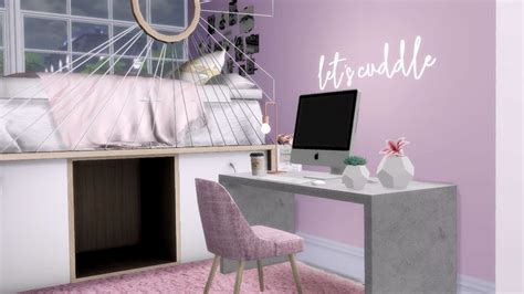 Pastel Pink Influencer Home Sims4 Sims 4 Sims 4 Home Sims 4 Functional