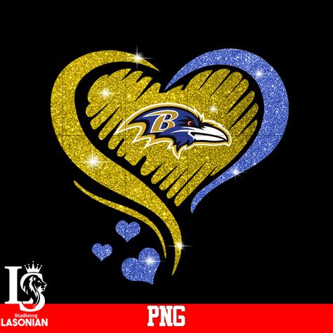 Baltimore Ravens Heart Png File Lasoniansvg