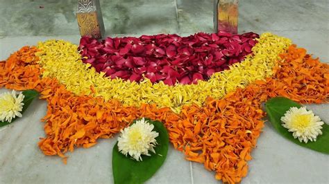 Jhumar Flower Rangoli Special Flowers Pooja Rooms Rangoli Designs