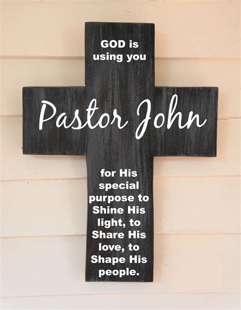 Shop for gift pastor at walmart.com. Pastor appreciation gift, Personalized Pine Wood Cross ...