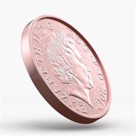 3d Pence Coin Model