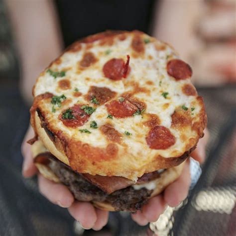 Meatzillas Pizza Bun Hamburgers Mean You Never Have To Choose Between