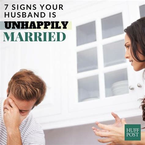 7 Signs Your Husband Is Unhappily Married Huffpost