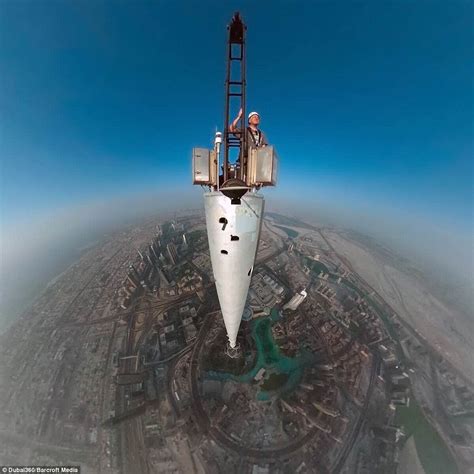 Photographer Gerald Donovan Snaps Selfie On Top Of Dubais Burj Khalifa