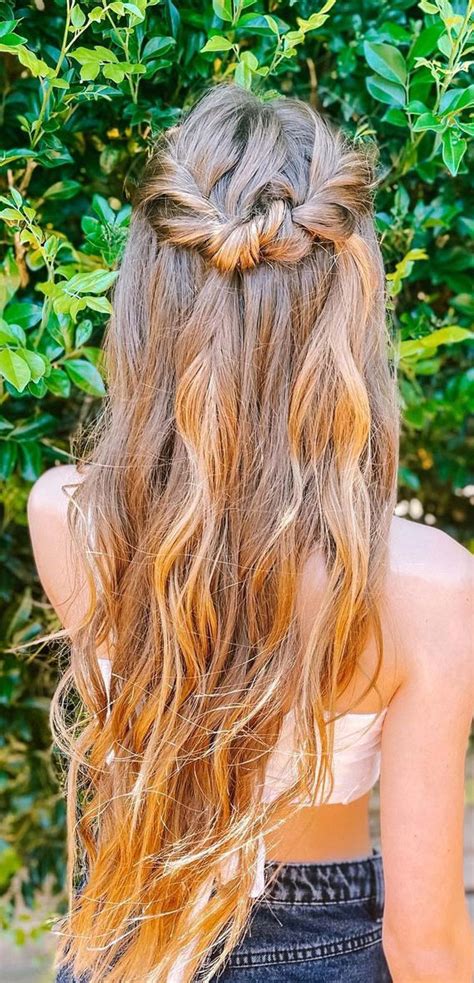 Cute Hairstyles Thatre Perfect For Warm Weather Half Up Twisted Tiebacks