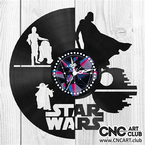 Clocks 1002 Star Wars Clock Design To Cut On Vinyl Disc Download For