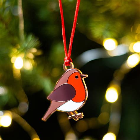 Robin Christmas Decoration By Chameleon And Co