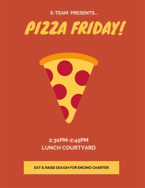 Pizza Fridays Year Long Fundraisers Encino Charter Elementary E Team