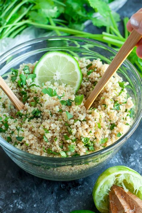 Cilantro Lime Quinoa Recipe Vegetarian And Gluten Free