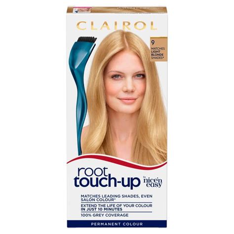 Nicen Easy Root Touch Up Permanent Light Blonde 9 Hair Dye Tesco Groceries
