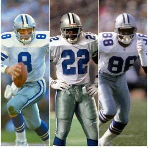 The Triplets Aikman Smith And Irvin Dallas Cowboys Cowboys