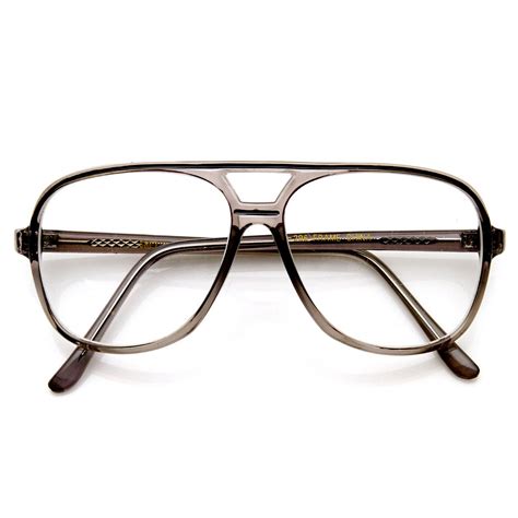 retro classic square translucent clear lens aviator glasses retro eye glasses aviator glasses
